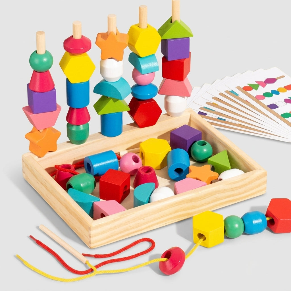 Montessori Geometric Bead & Column Box