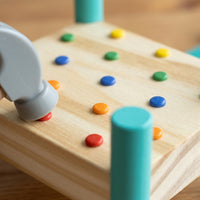 Wooden Hammer & Peg Percussion Board