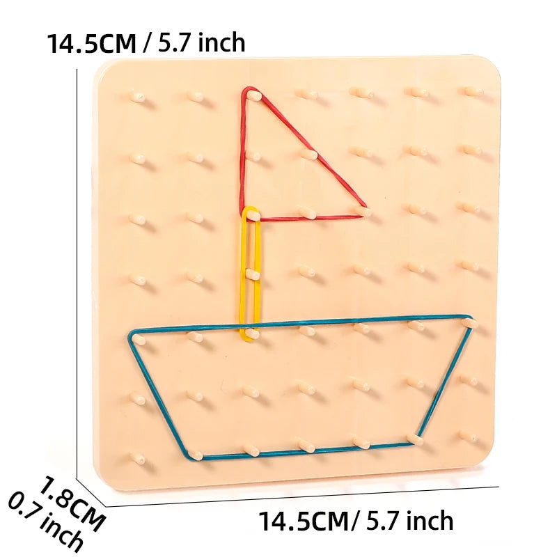 Montessori Geoboard Shape Puzzle