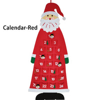 Felt Christmas Tree Advent Calendar with String Lights
