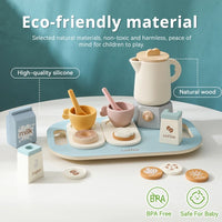 Wooden Teapot & Teacup Pretend Play Set