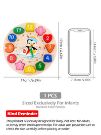 Wooden Clock Learning Puzzle