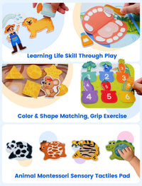 Montessori Animal Busy Book for Toddlers