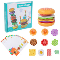 Montessori Wooden Hamburger Stacking Toy