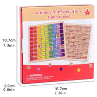 Wooden Multiplication Table Math Toy