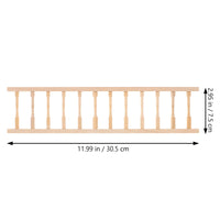 Wooden Dollhouse Fence & Handrail Accessory