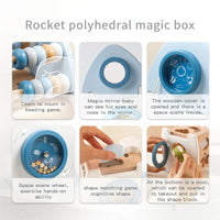 Wooden Rocket Activity Cube