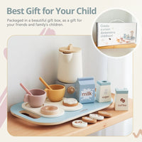 Wooden Teapot & Teacup Pretend Play Set