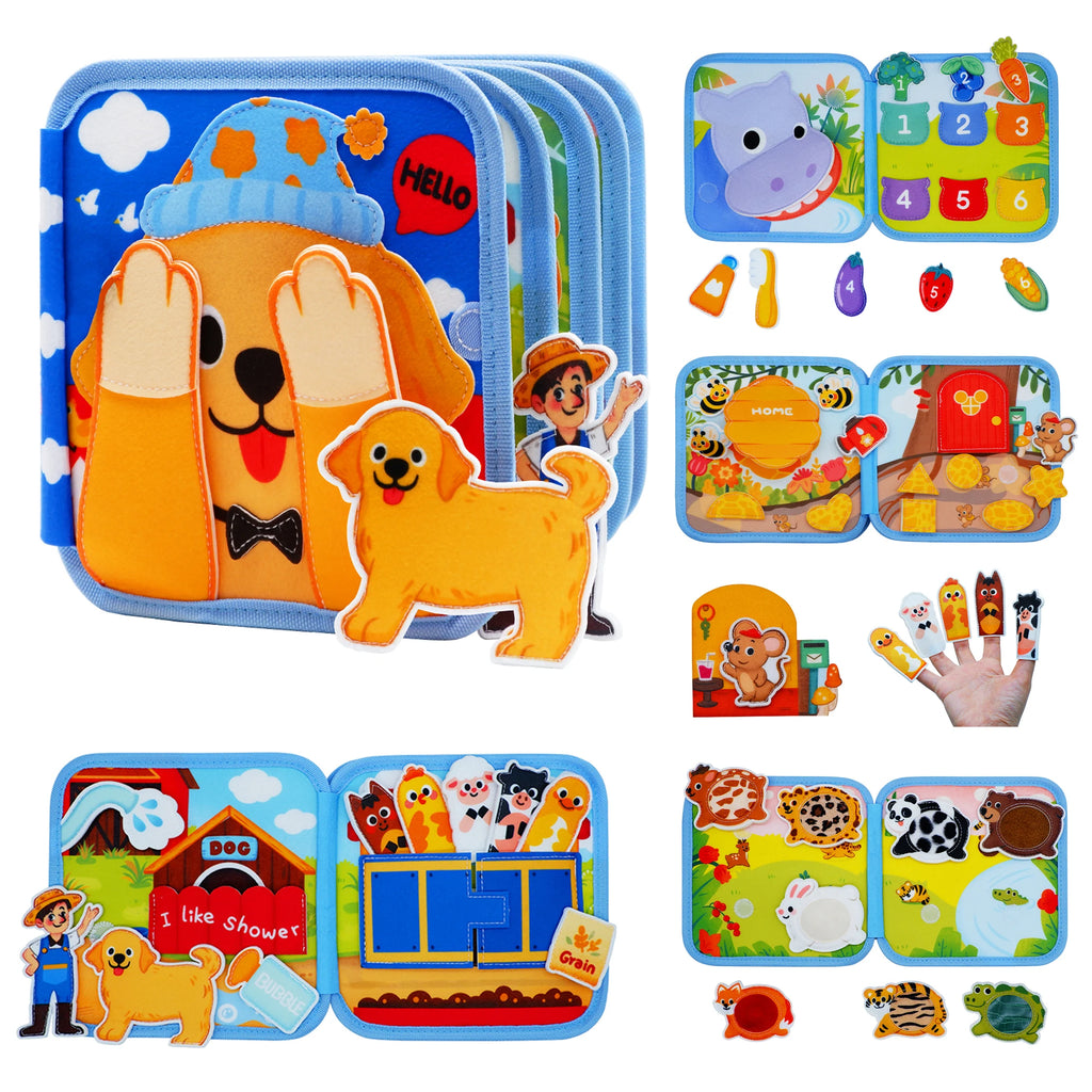Montessori Animal Busy Book for Toddlers