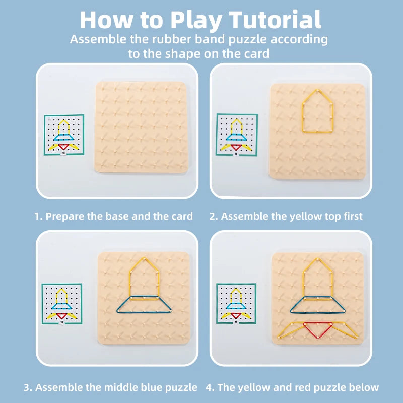 Montessori Geoboard Shape Puzzle