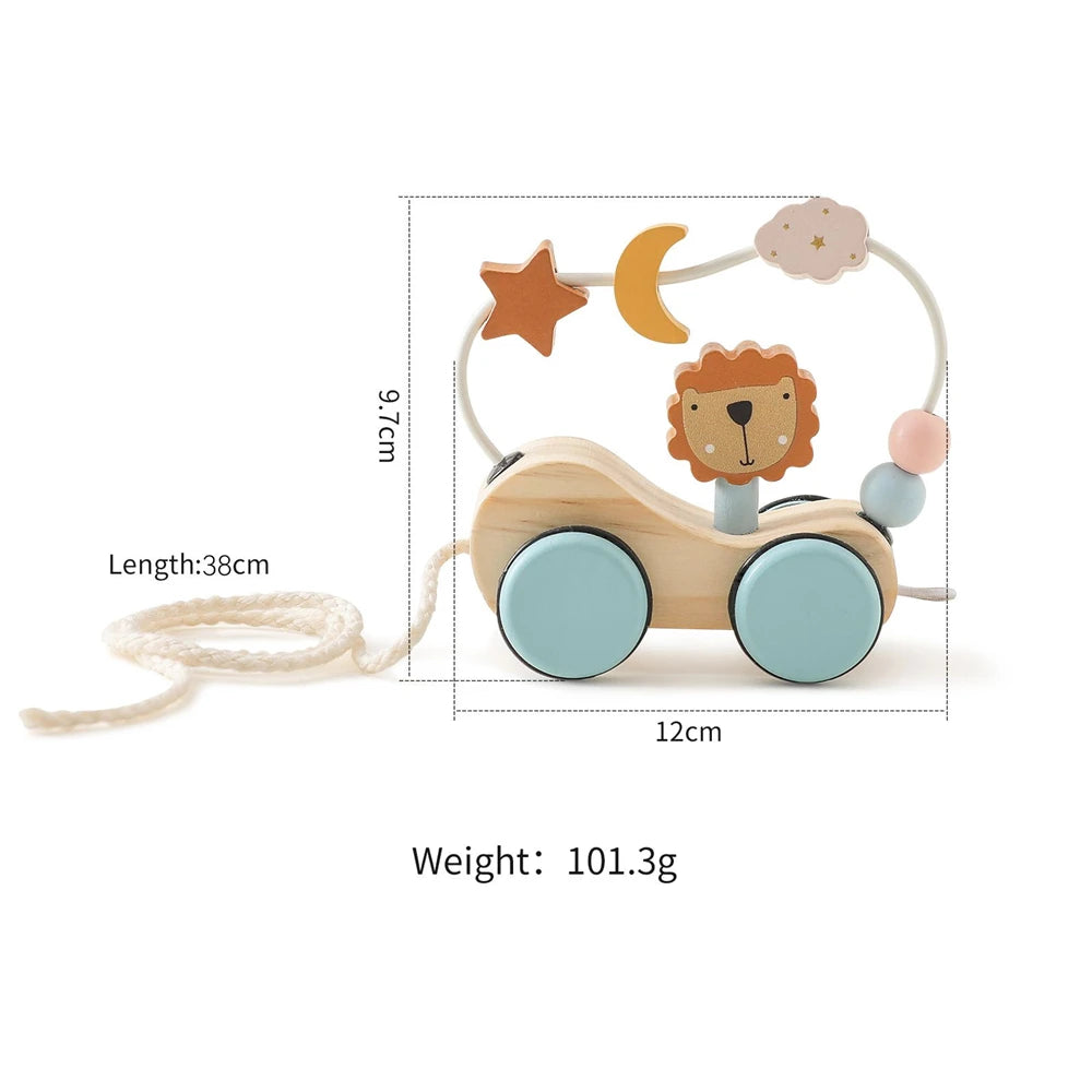 Wooden Baby Pull-Along Trailer
