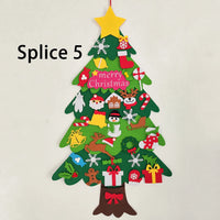 Felt Christmas Tree Advent Calendar with String Lights