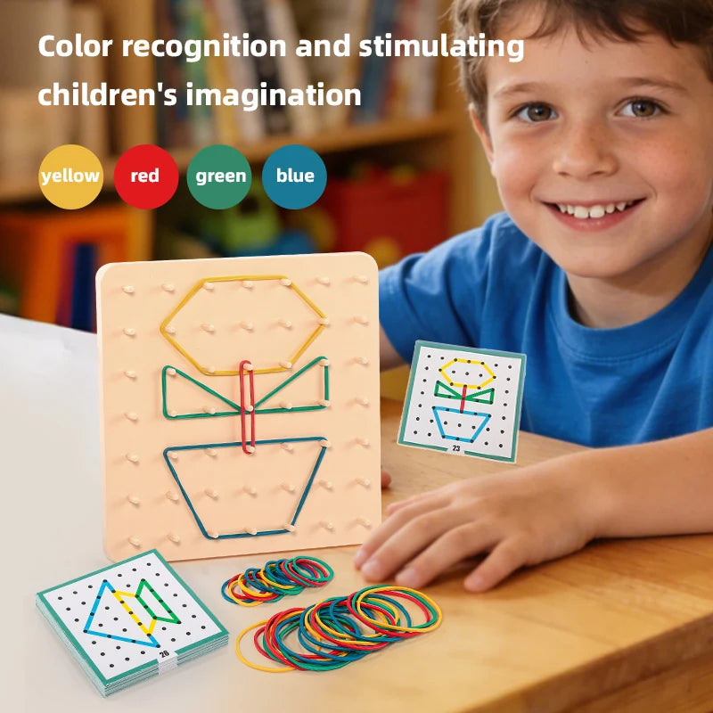 Montessori Geoboard Shape Puzzle