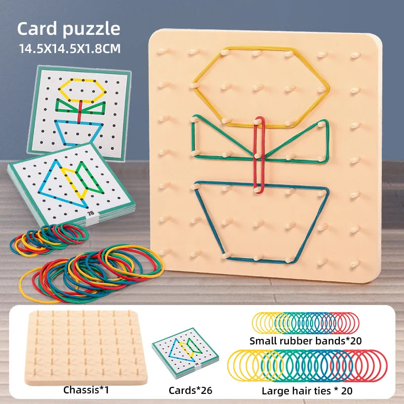 Montessori Geoboard Shape Puzzle