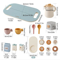 Wooden Kids Coffee & Tea Play Set