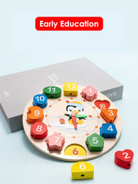 Wooden Clock Learning Puzzle