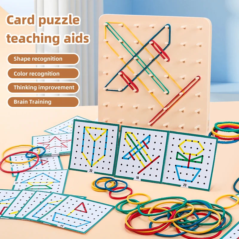 Montessori Geoboard Shape Puzzle
