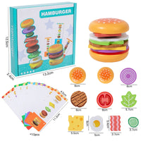 Montessori Wooden Hamburger Stacking Toy