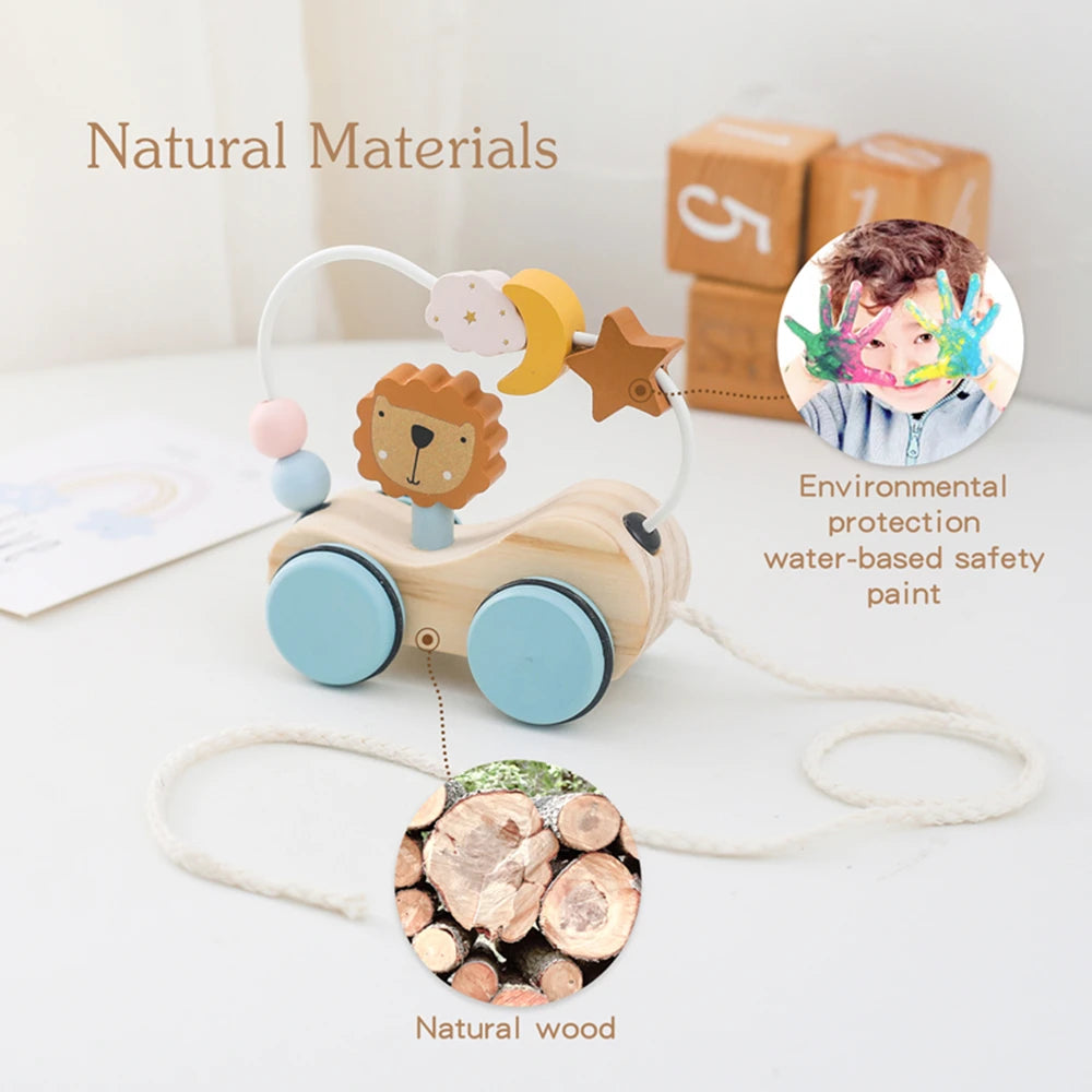 Wooden Baby Pull-Along Trailer