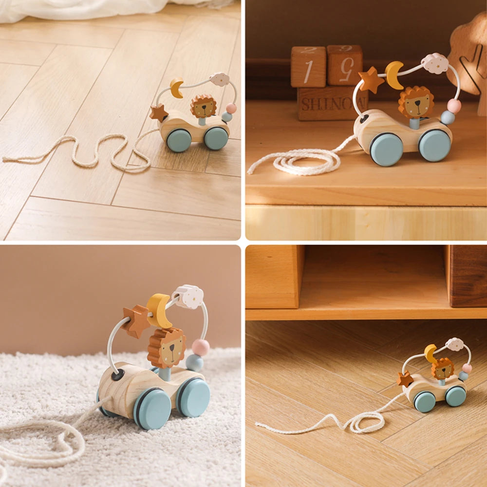 Wooden Baby Pull-Along Trailer