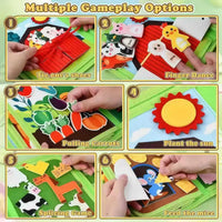 Felt Alphabet Busy Board for Toddlers
