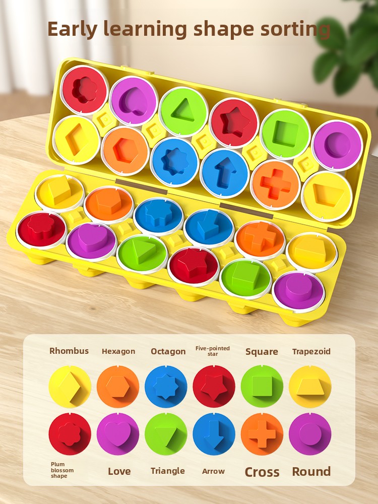 Shape Matching Sorting Eggs