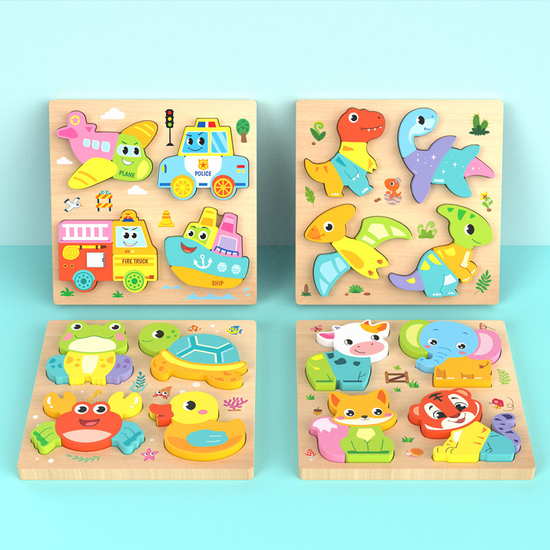 Wooden Montessori Puzzle Board