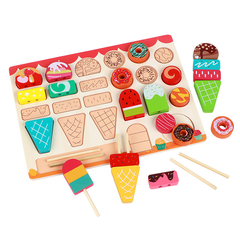 Wooden Kitchen Pretend Play Puzzle Toy for Kids
