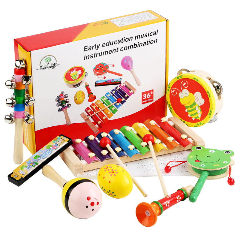 Wooden Early Education Musical Instrument Set for Infants