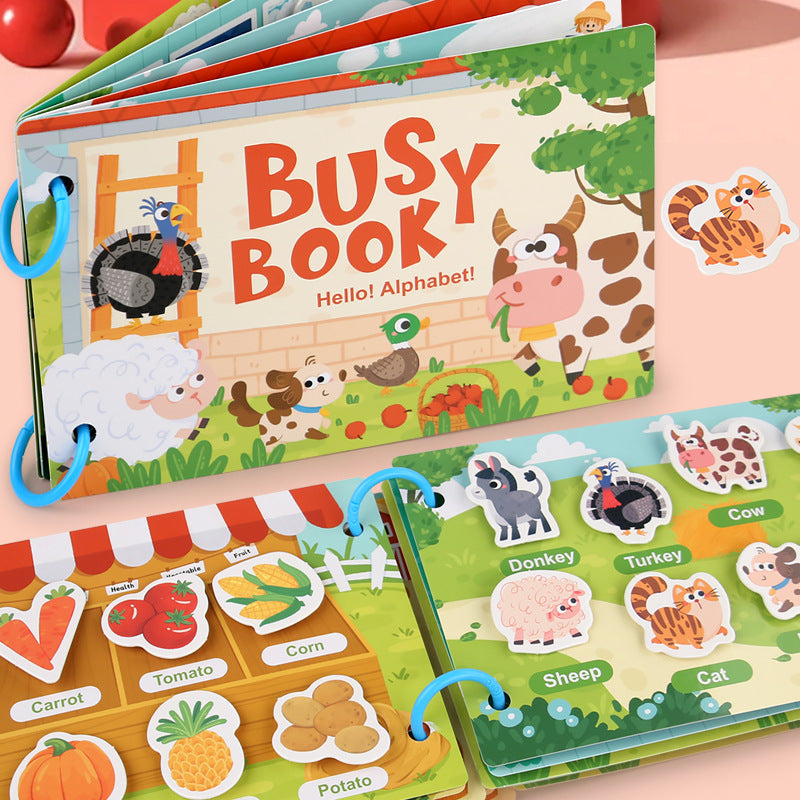 Montessori Busy Book for Early Learning