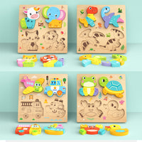 Wooden Montessori Puzzle Board