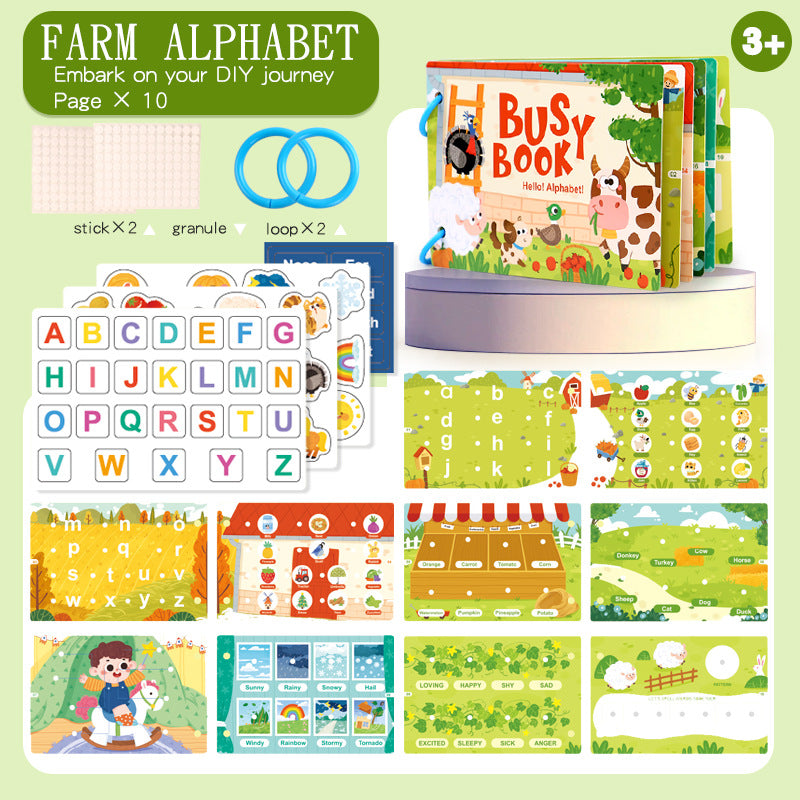 Montessori Busy Book for Early Learning