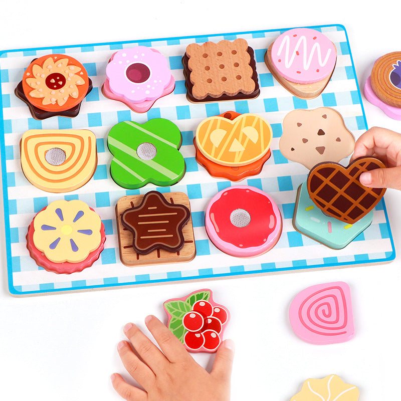 Wooden Kitchen Pretend Play Puzzle Toy for Kids