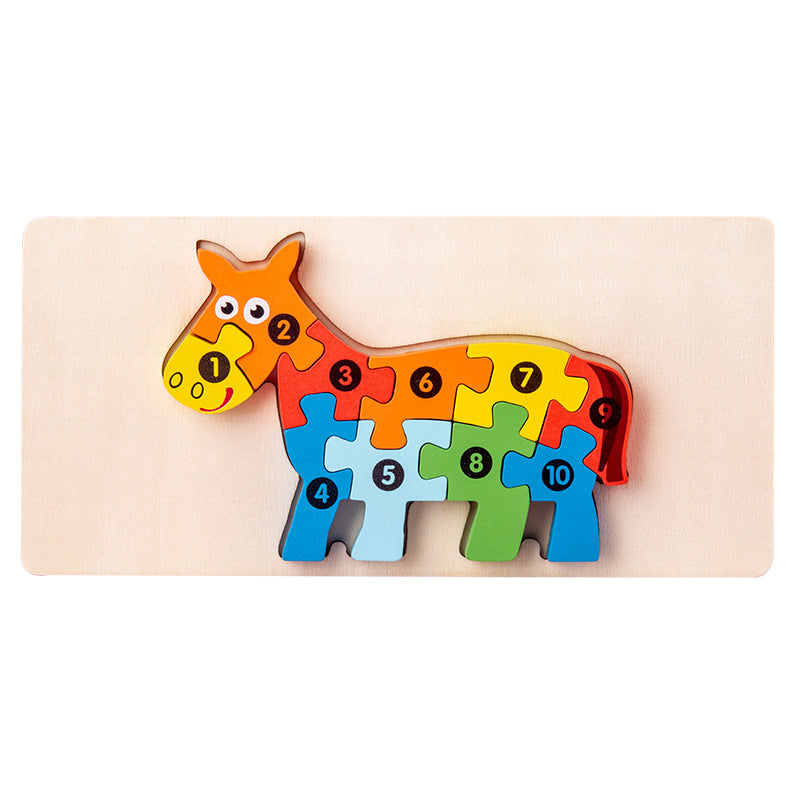 Wooden 3D Puzzle Educational Toy