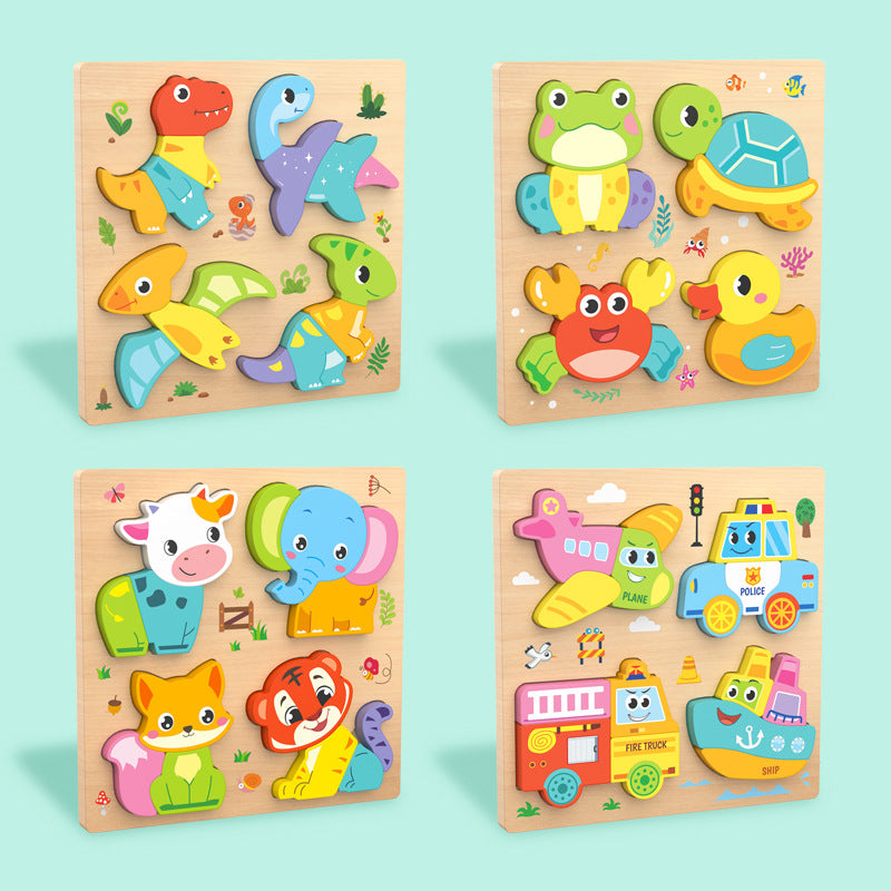 Wooden Montessori Puzzle Board