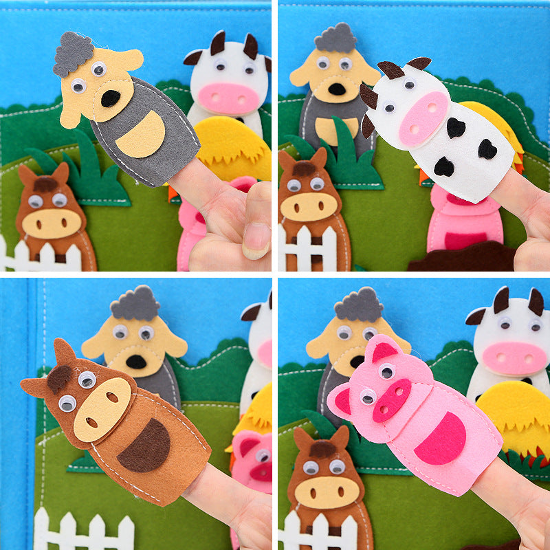 Montessori Farm Animal Felt Book