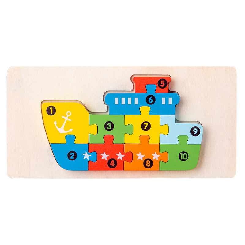 Wooden 3D Puzzle Educational Toy