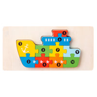 Wooden 3D Puzzle Educational Toy