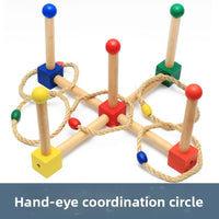 Wooden Ring Toss Coordination Toy