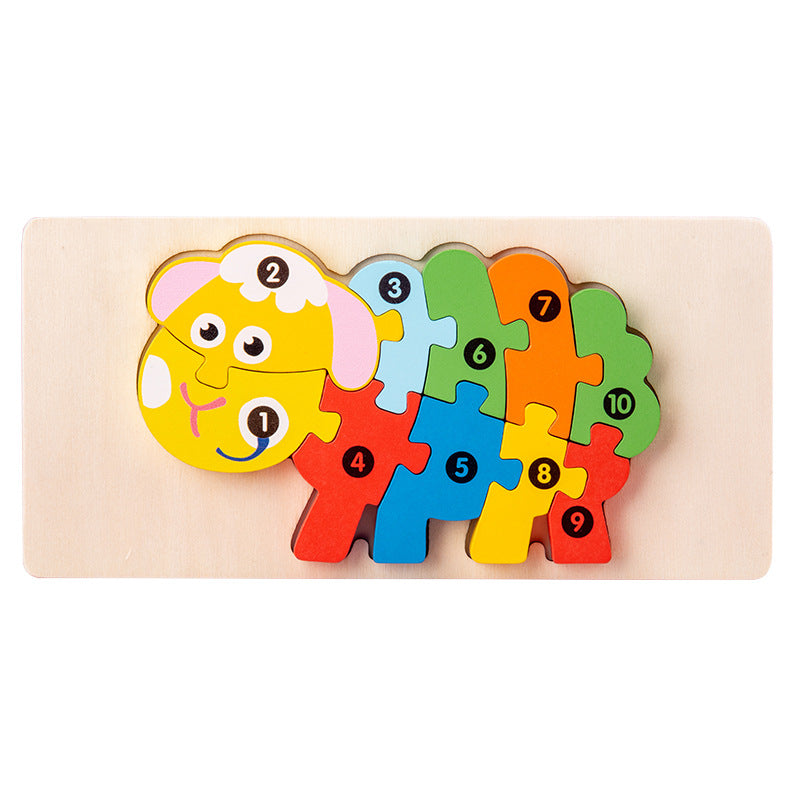 Wooden 3D Puzzle Educational Toy